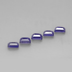Iolite naturale blu da  ct, taglio smeraldo, VVS-VS