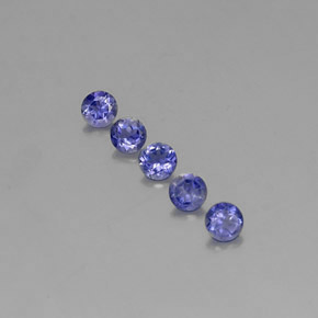 Iolite naturale blu da  ct, taglio rotondo, VVS-VS