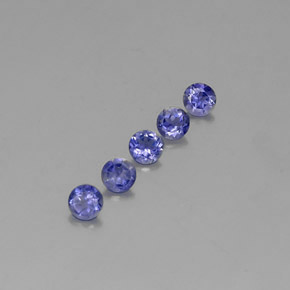 Iolite naturale blu da  ct, taglio rotondo, VVS-VS