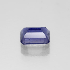 Iolite naturale viola da 0,58 ct, taglio smeraldo, VS-SI