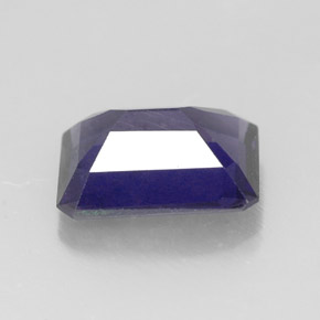 Iolite naturale blu da 1,23 ct, taglio smeraldo, VS