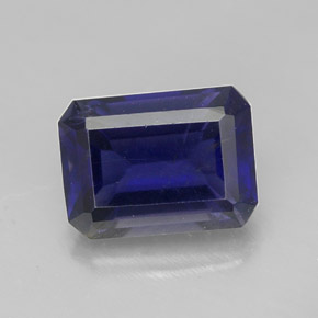 Iolite Viola Blu naturale da 1.43 ct, Taglio smeraldo, VS