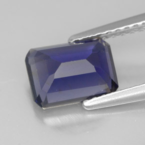 Iolite Viola Blu naturale da 1.43 ct, Taglio smeraldo, VS