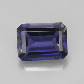 Iolite Viola Blu naturale da 1.41 ct, Taglio smeraldo, VVS-VS
