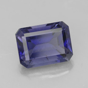 Iolite Viola Blu naturale da 1.60 ct, Taglio smeraldo, VS