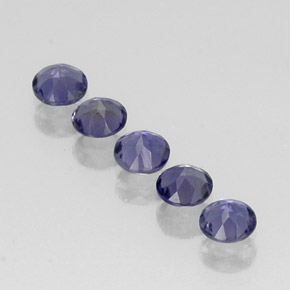 Iolite naturale blu da  ct, taglio rotondo, VVS-VS