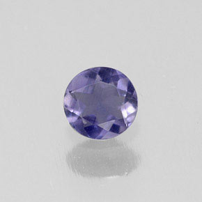 Iolite Viola Blu naturale da 0.18 ct, Taglio rotondo, VS-SI