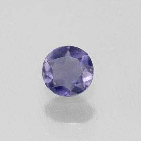 Iolite Viola Blu naturale da 0.18 ct, Taglio rotondo, VS-SI