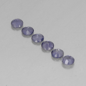 Iolite naturale blu da  ct, taglio rotondo, VVS-VS