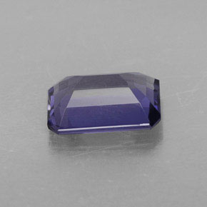 Iolite naturale blu da 1,14 ct, taglio smeraldo, VVS-VS