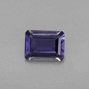 Iolite Viola Blu naturale da 1.06 ct, Taglio smeraldo, VS