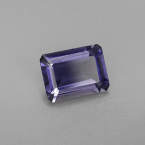 Iolite Viola Blu naturale da 1.06 ct, Taglio smeraldo, VS