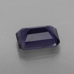 Iolite naturale viola da 1,27 ct, taglio smeraldo, VVS-VS