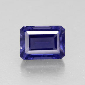 Iolite Viola Blu naturale da 1.93 ct, Taglio smeraldo, VS