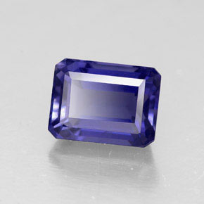 Iolite Viola Blu naturale da 1.93 ct, Taglio smeraldo, VS