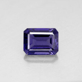 Iolite Viola Blu naturale da 1.62 ct, Taglio smeraldo, VS