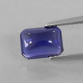 Iolite Viola Blu naturale da 1.25 ct, Trasparente, Trasparente/Traslucido