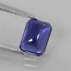 Iolite Viola Blu naturale da 1.25 ct, Trasparente, Trasparente/Traslucido