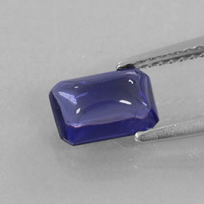 Iolite Viola Blu naturale da 1.25 ct, Trasparente, Trasparente/Traslucido