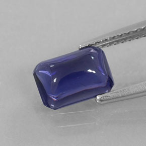 Iolite naturale blu da 1,29 ct, trasparente, trasparente/traslucido