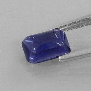 Iolite naturale blu da 1,28 ct, trasparente, trasparente/traslucido