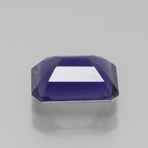 Iolite naturale blu da 1,10 ct, taglio smeraldo, VS
