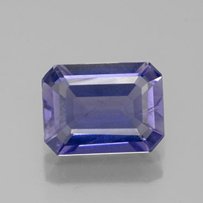 Iolite Viola Blu naturale da 1.05 ct, Taglio smeraldo, VS-SI