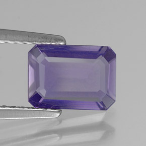Iolite Viola Blu naturale da 0.91 ct, Taglio smeraldo, VVS-VS
