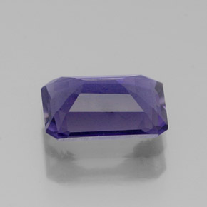 Iolite naturale blu da 1,06 ct, taglio smeraldo, VVS-VS