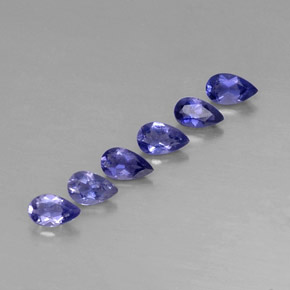 Iolite naturale blu da  ct, taglio ovale, VVS-VS