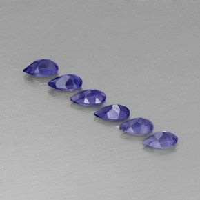 Iolite naturale blu da  ct, taglio ovale, VVS-VS