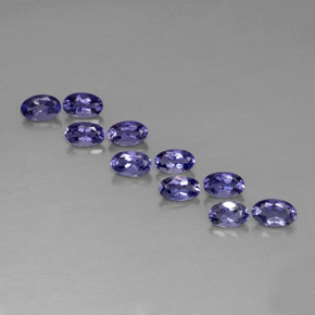 Iolite naturale blu da  ct, taglio ovale, VS