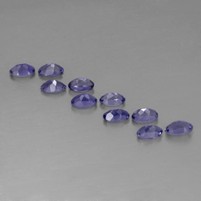 Iolite naturale blu da  ct, taglio ovale, VS