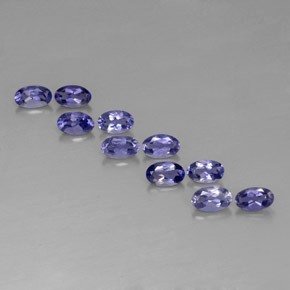 Iolite naturale blu da  ct, taglio ovale, VS