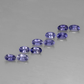 Iolite naturale blu da  ct, taglio ovale, VS