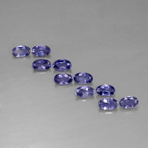 Iolite naturale blu da  ct, taglio ovale, VS