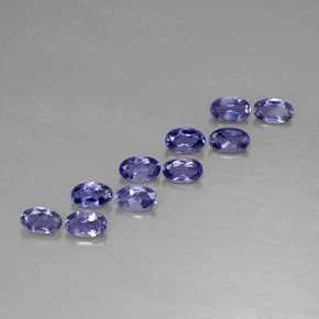 Iolite naturale blu da  ct, taglio ovale, VS