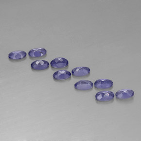 Iolite naturale blu da  ct, taglio ovale, VS