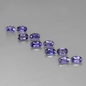 Iolite naturale blu da  ct, taglio ovale, VS