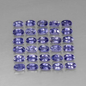 Iolite naturale blu da  ct, taglio ovale, VVS-VS