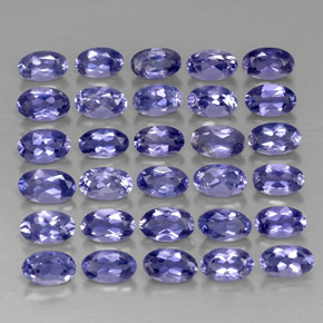 Iolite naturale blu da  ct, taglio ovale, VVS-VS
