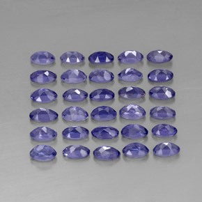 Iolite naturale blu da  ct, taglio ovale, VVS-VS