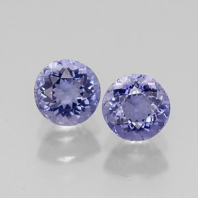 Iolite naturale blu da  ct, taglio rotondo, VVS-VS