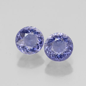 Iolite naturale blu da  ct, taglio rotondo, VS
