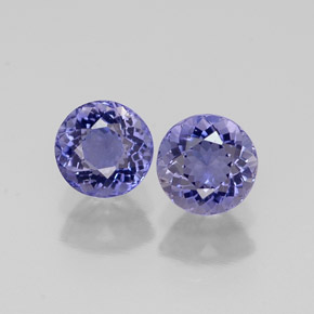 Iolite naturale blu da  ct, taglio rotondo, VVS-VS