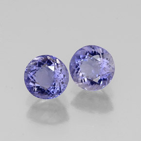 Iolite naturale blu da  ct, taglio rotondo, VVS-VS