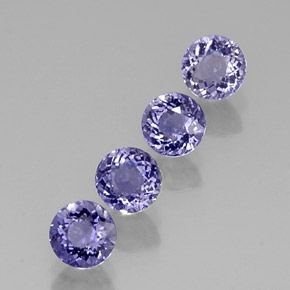 Gemme di Iolite Viola Blu naturale da  ct, Taglio rotondo, VS-SI