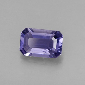 Iolite Viola Blu naturale da 0.40 ct, Taglio smeraldo, VS