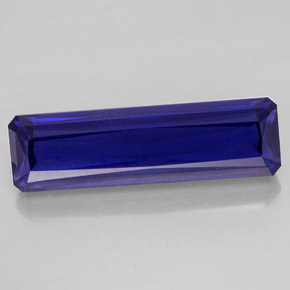 Iolite Viola Blu naturale da 7.24 ct, Taglio smeraldo, VS-SI