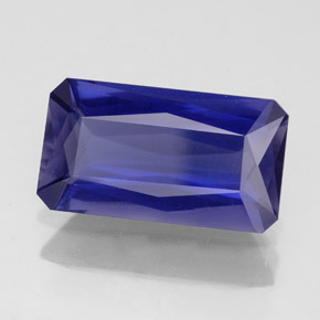 Iolite Viola Blu naturale da 4.13 ct, Taglio smeraldo, VS